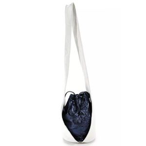 Jill Stuart Metallic Leather Bucket Bag...Preowned